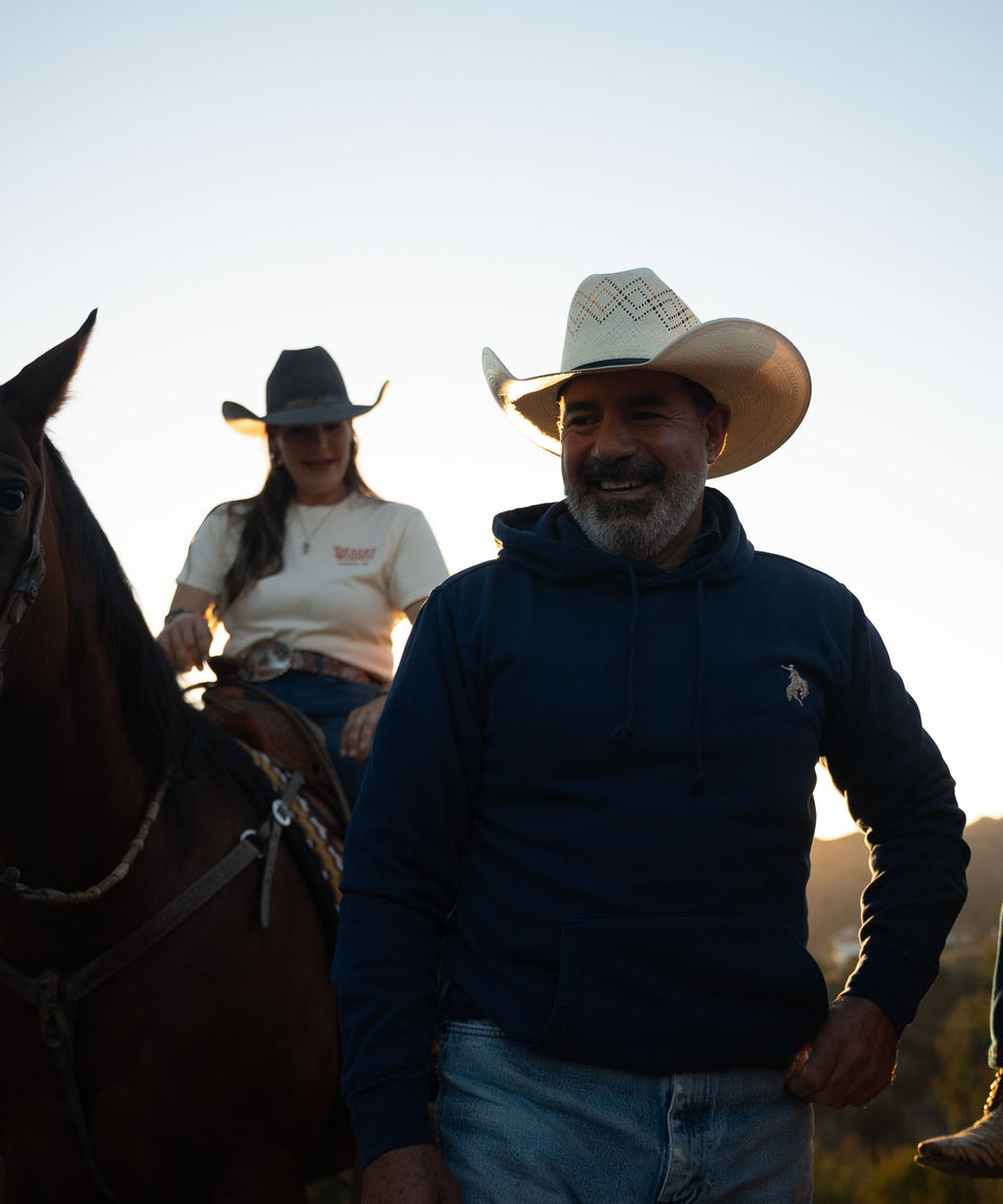 Logo Hoodie Navy – Desert Rodeo