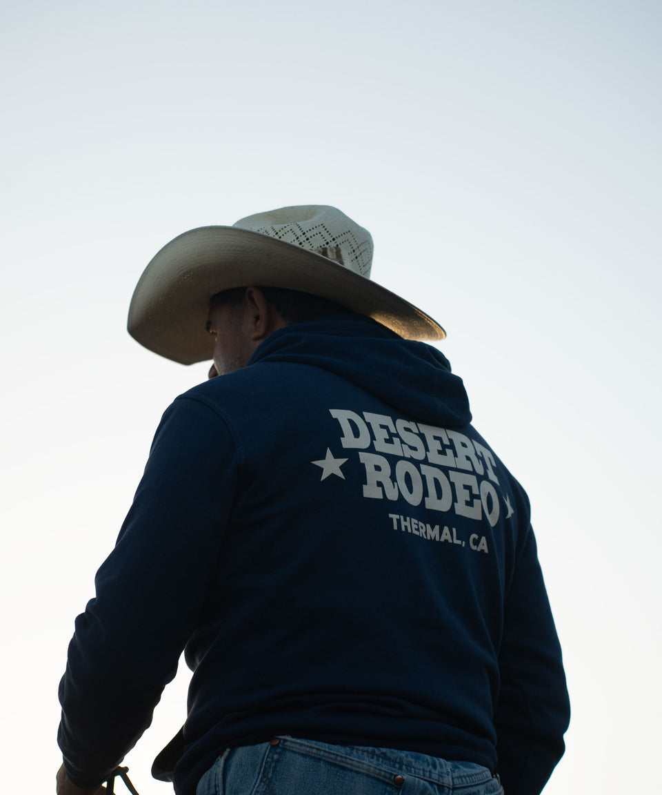 Logo Hoodie Navy – Desert Rodeo